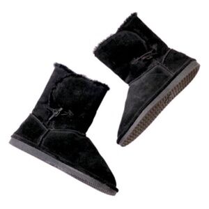 Bjorndal Black Sheepskin Joey Boot Size 10